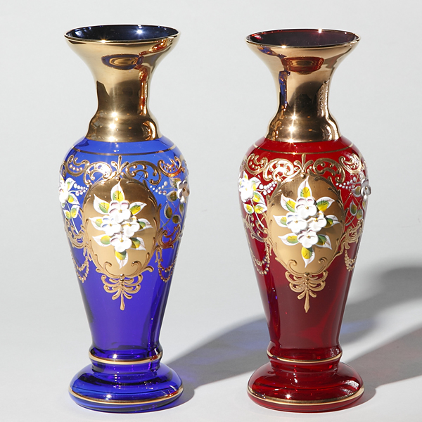ベネチアングラス 壺＊ベネチアで購入しました - 花瓶・フラワースタンド